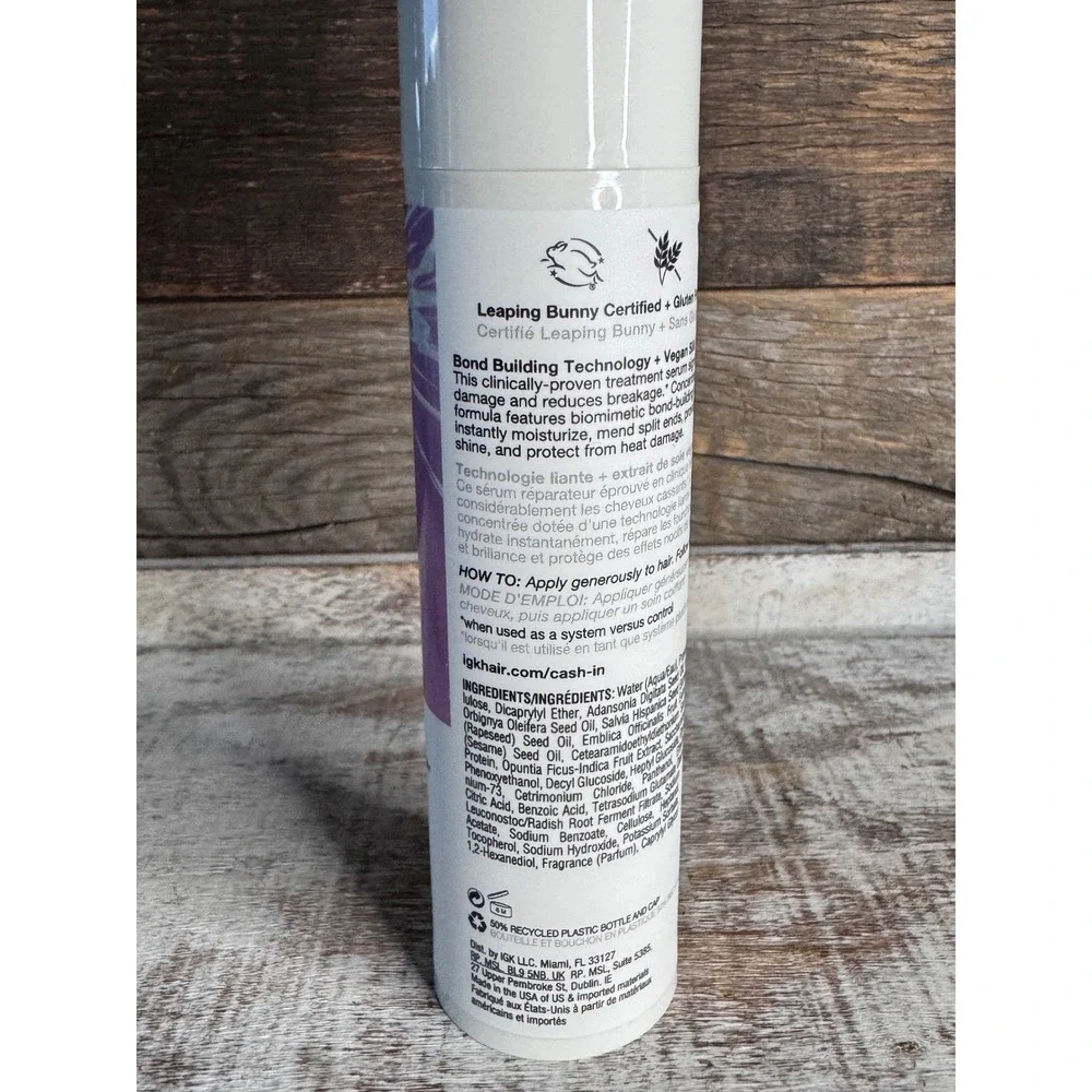 IGK Cash In Instant Repair Serum | 1.7 Fl Oz | Full Size NEW | MSRP $34